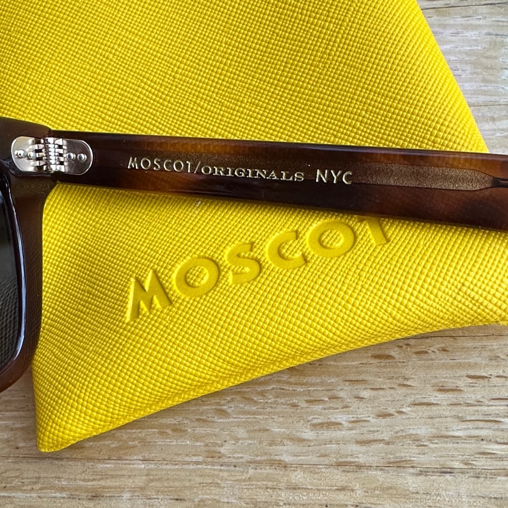 Moscot Originals NYC Tortoiseshell Sunglasses - Brown - Picture 2 of 3